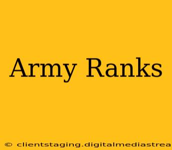 Army Ranks