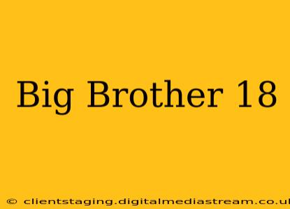 Big Brother 18