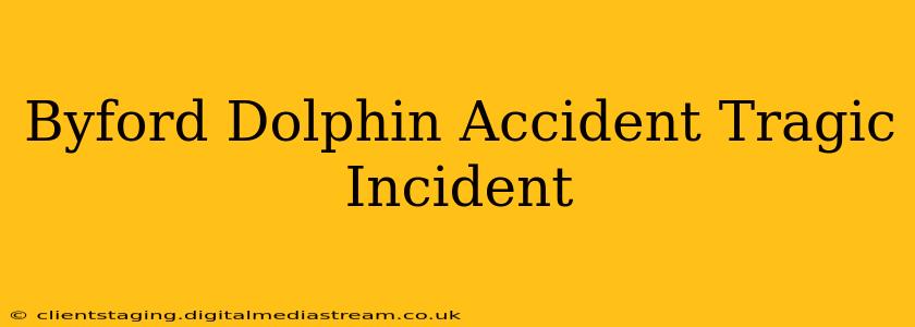 Byford Dolphin Accident Tragic Incident