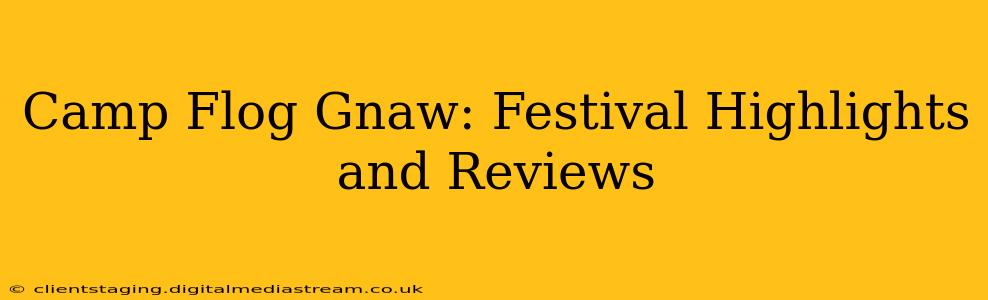 Camp Flog Gnaw: Festival Highlights and Reviews