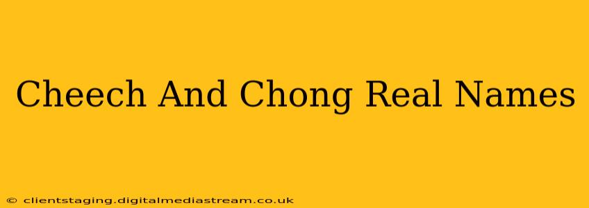 Cheech And Chong Real Names