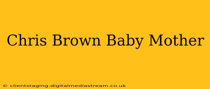 Chris Brown Baby Mother