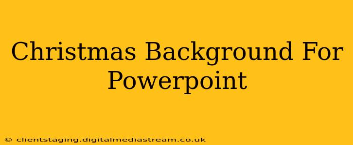 Christmas Background For Powerpoint
