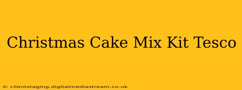Christmas Cake Mix Kit Tesco