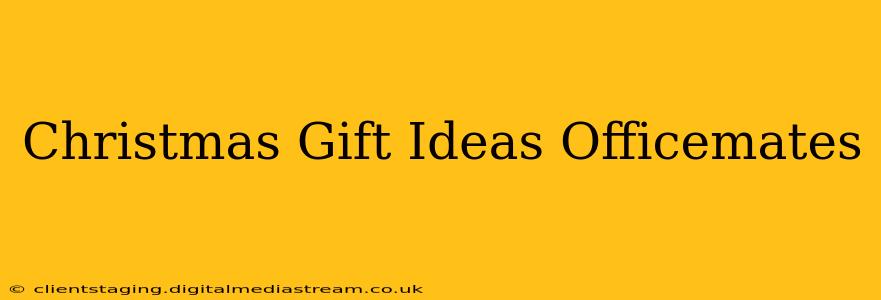 Christmas Gift Ideas Officemates