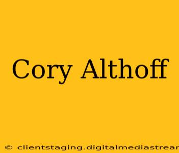Cory Althoff