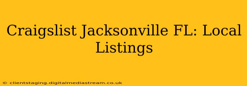 Craigslist Jacksonville FL: Local Listings