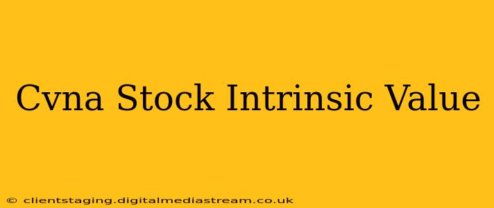 Cvna Stock Intrinsic Value
