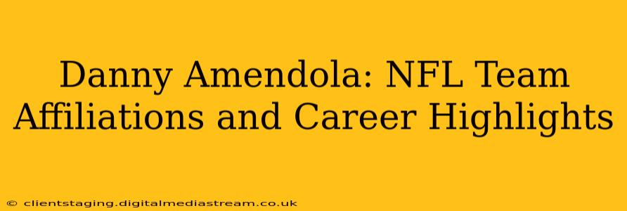 Danny Amendola: NFL Team Affiliations and Career Highlights