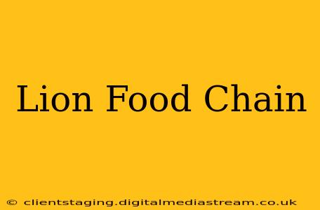 Lion Food Chain