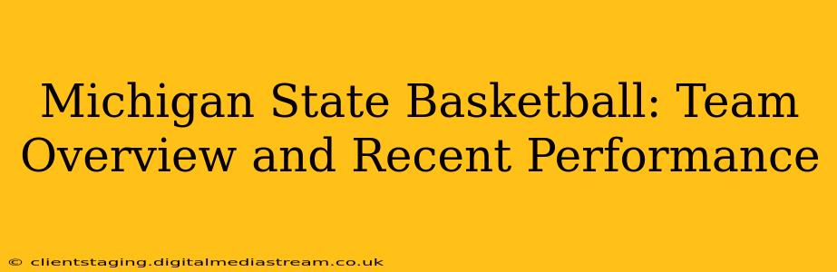 Michigan State Basketball: Team Overview and Recent Performance