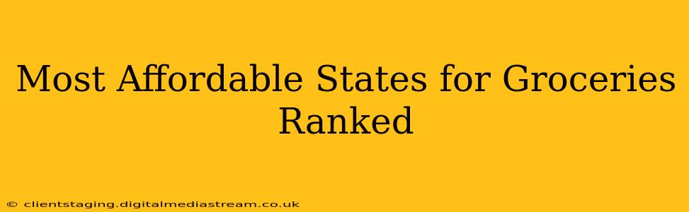 Most Affordable States for Groceries Ranked