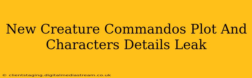 New Creature Commandos Plot And Characters Details Leak