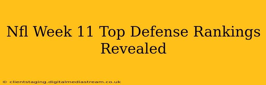 Nfl Week 11 Top Defense Rankings Revealed