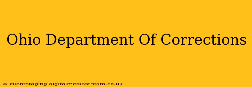Ohio Department Of Corrections