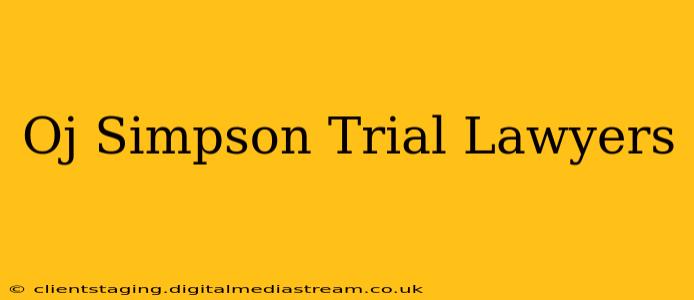 Oj Simpson Trial Lawyers
