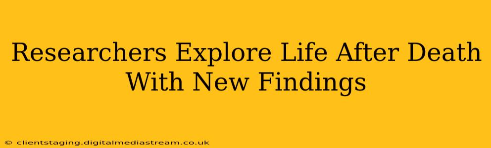 Researchers Explore Life After Death With New Findings