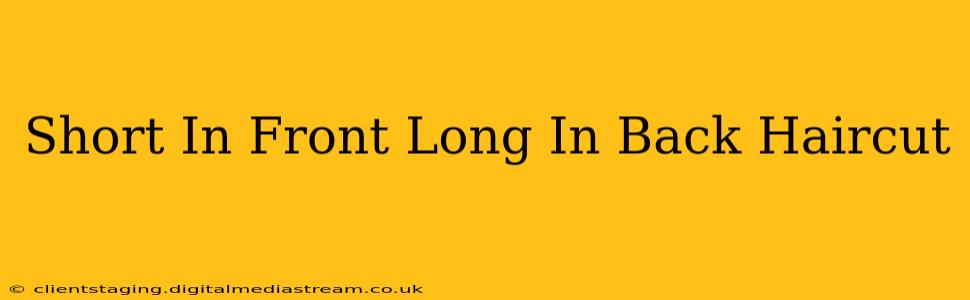 Short In Front Long In Back Haircut