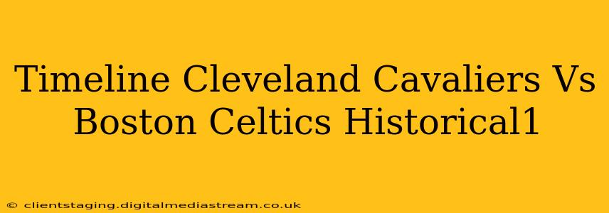 Timeline Cleveland Cavaliers Vs Boston Celtics Historical1