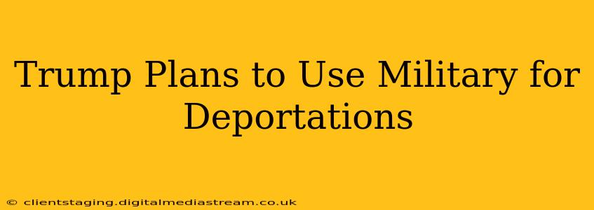 Trump Plans to Use Military for Deportations