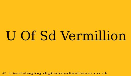U Of Sd Vermillion