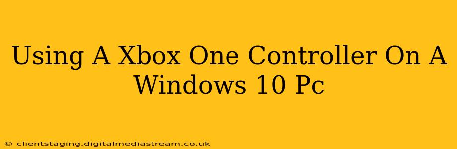 Using A Xbox One Controller On A Windows 10 Pc